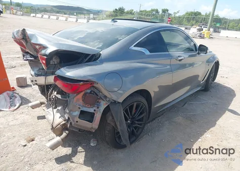 2017 Infiniti Q60 3.0T Red Sport 400 z USA, uszkodzony, nr VIN JN1FV7EL9HM702168